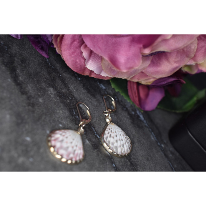 Sky Jewelry Серебряные серьги 925 пробы с Ракушкой