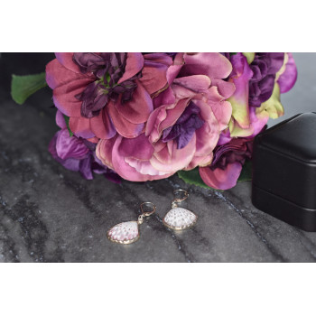 Sky Jewelry Серебряные серьги 925 пробы с Ракушкой