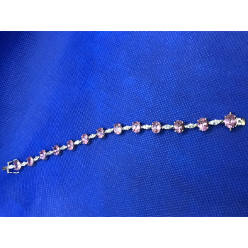 Sky Jewelry Браслет серебро 925 проба с розовым кварцем