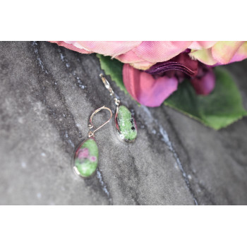 Sky Jewelry Серебряные серьги 925 пробы с Яшмой