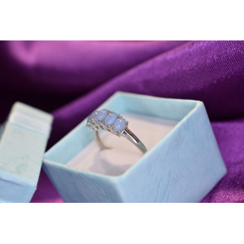 Sky Jewelry Серебряное кольцо с камнем Халцедон