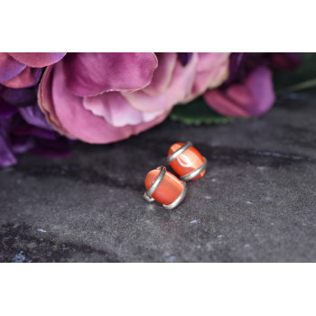 Sky Jewelry Серебряные серьги 925 пробы с камнем Алпанит