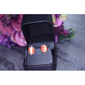 Sky Jewelry Серебряные серьги 925 пробы с камнем Алпанит