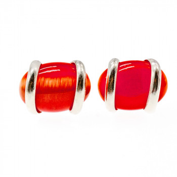 Sky Jewelry Серебряные серьги 925 пробы с камнем Алпанит