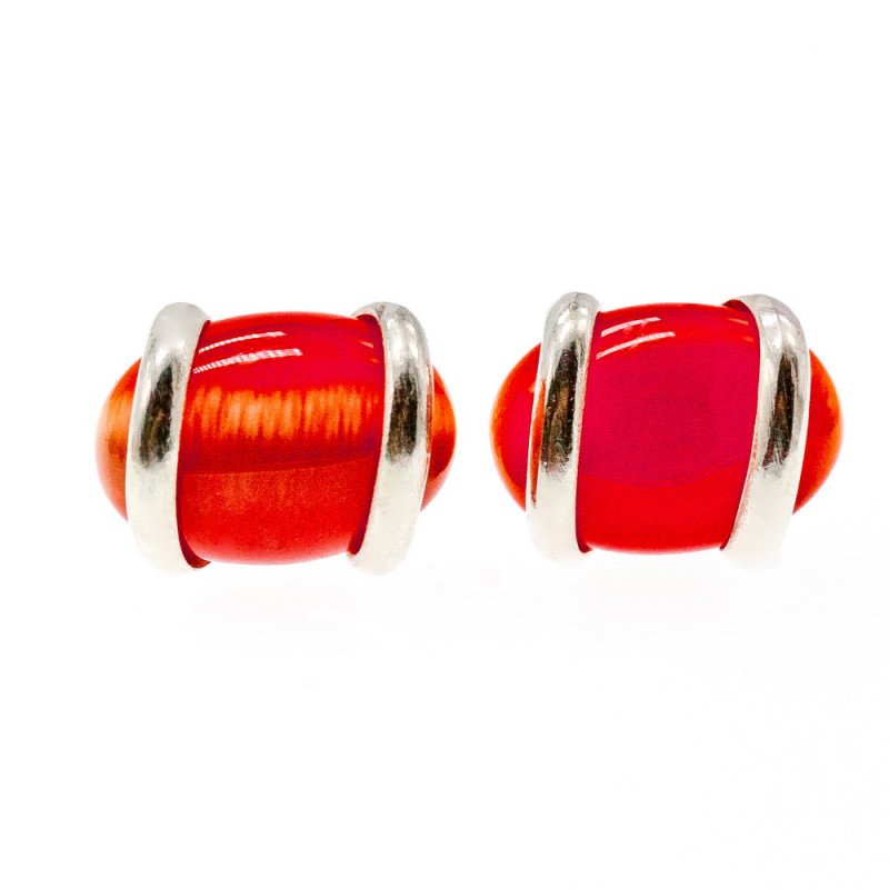 Sky Jewelry Серебряные серьги 925 пробы с камнем Алпанит