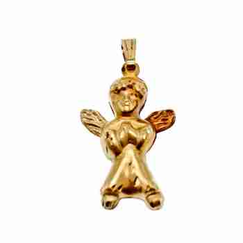 Sky Jewelry Золотой кулон Ангел 14К (585 проба)