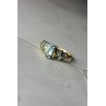 Sky Jewelry Золотое кольцо с Топазом 14К (585 проба)
