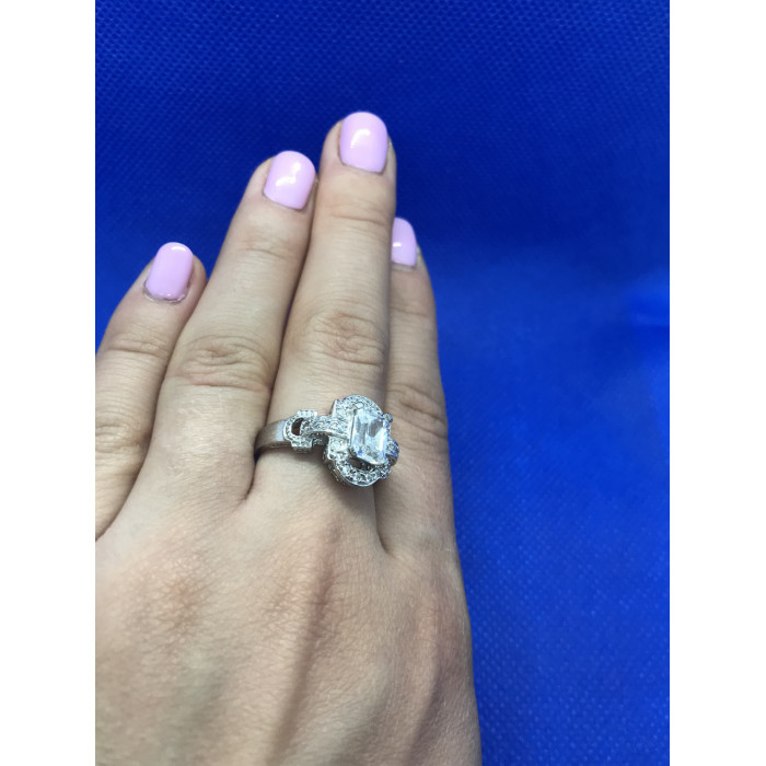 Sky Jewelry Кольцо серебро с фианитом