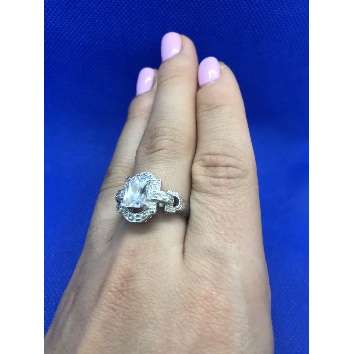 Sky Jewelry Кольцо серебро с фианитом