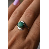 Sky Jewelry Серебряное кольцо с камнем Малахит