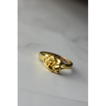 Sky Jewelry Серебряное кольцо в позолоте 925 проба