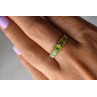Sky Jewelry Серебряное кольцо с Перидотом  925 проба