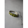 Sky Jewelry Серебряное кольцо с Перидотом  925 проба