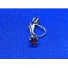 Sky Jewelry Серебряные серьги с камнем гранат