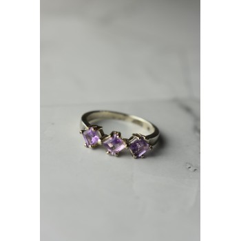 Sky Jewelry Серебряное кольцо  с Фиолетовым Турмалином