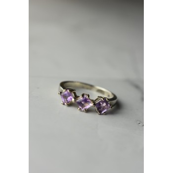 Sky Jewelry Серебряное кольцо  с Фиолетовым Турмалином