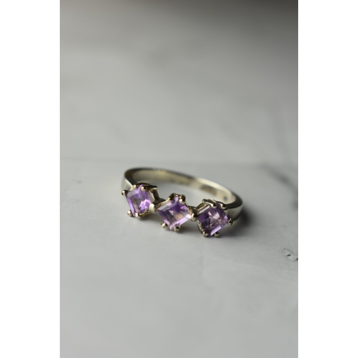 Sky Jewelry Серебряное кольцо  с Фиолетовым Турмалином