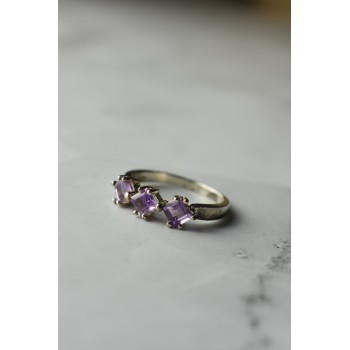 Sky Jewelry Серебряное кольцо  с Фиолетовым Турмалином