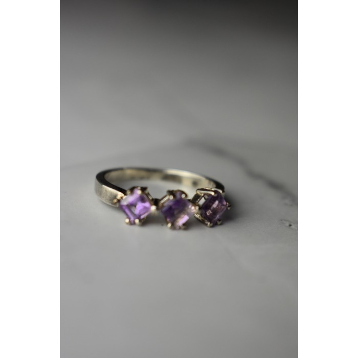 Sky Jewelry Серебряное кольцо  с Фиолетовым Турмалином