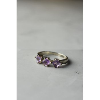 Sky Jewelry Серебряное кольцо  с Фиолетовым Турмалином