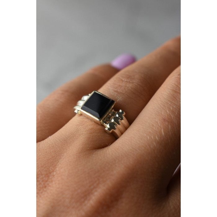 Sky Jewelry Серебряное кольцо с Агатом 925 проба