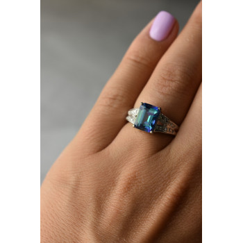 Sky Jewelry Серебряное кольцо 925 пробы с камнем Шпинель