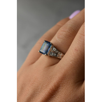 Sky Jewelry Серебряное кольцо 925 пробы с камнем Шпинель