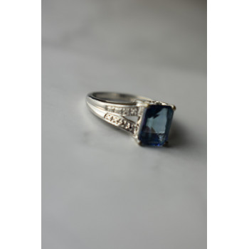 Sky Jewelry Серебряное кольцо 925 пробы с камнем Шпинель