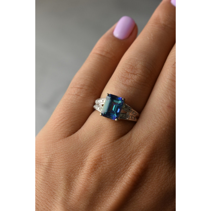 Sky Jewelry Серебряное кольцо 925 пробы с камнем Шпинель