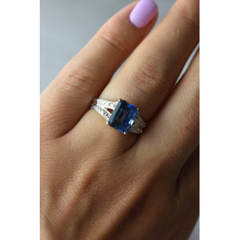 Sky Jewelry Серебряное кольцо 925 пробы с камнем Шпинель