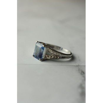 Sky Jewelry Серебряное кольцо 925 пробы с камнем Шпинель