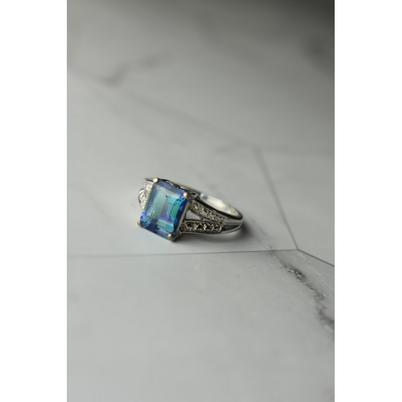 Sky Jewelry Серебряное кольцо 925 пробы с камнем Шпинель