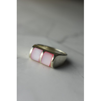 Sky Jewelry Серебряное кольцо 925 пробы с розовым Перламутром