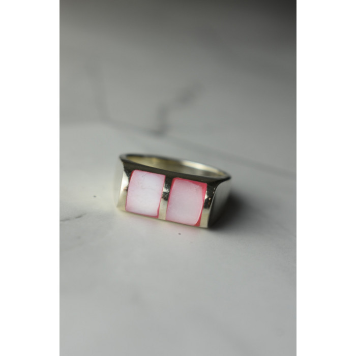 Sky Jewelry Серебряное кольцо 925 пробы с розовым Перламутром