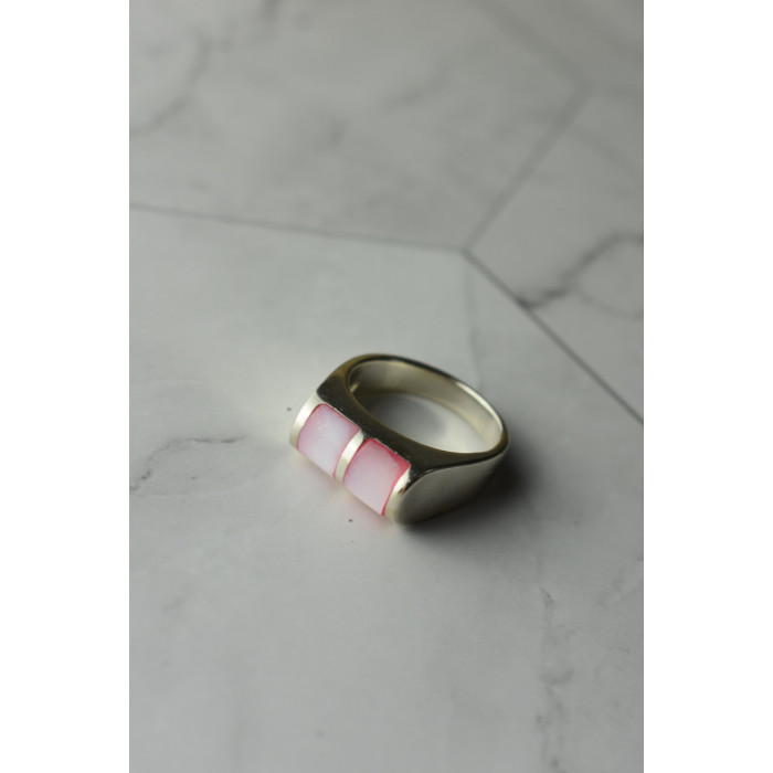 Sky Jewelry Серебряное кольцо 925 пробы с розовым Перламутром