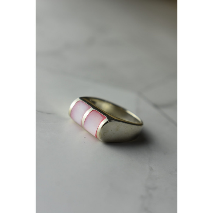 Sky Jewelry Серебряное кольцо 925 пробы с розовым Перламутром