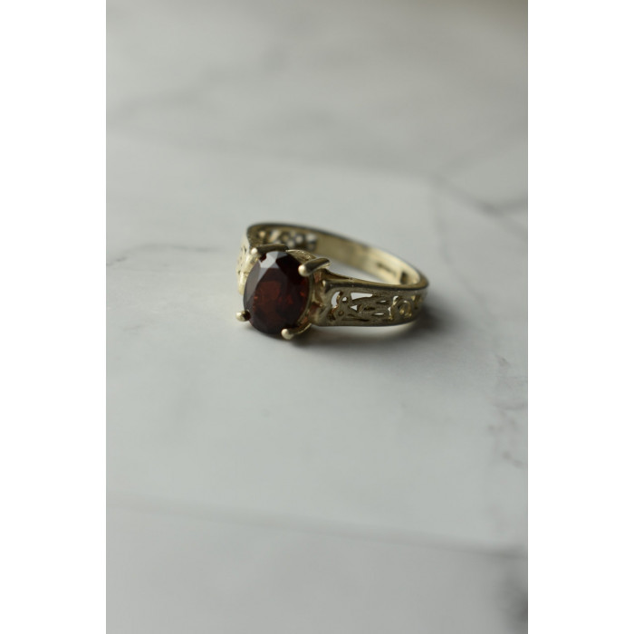 Sky Jewelry Винтажное Серебряное кольцо с камнем Спессартин