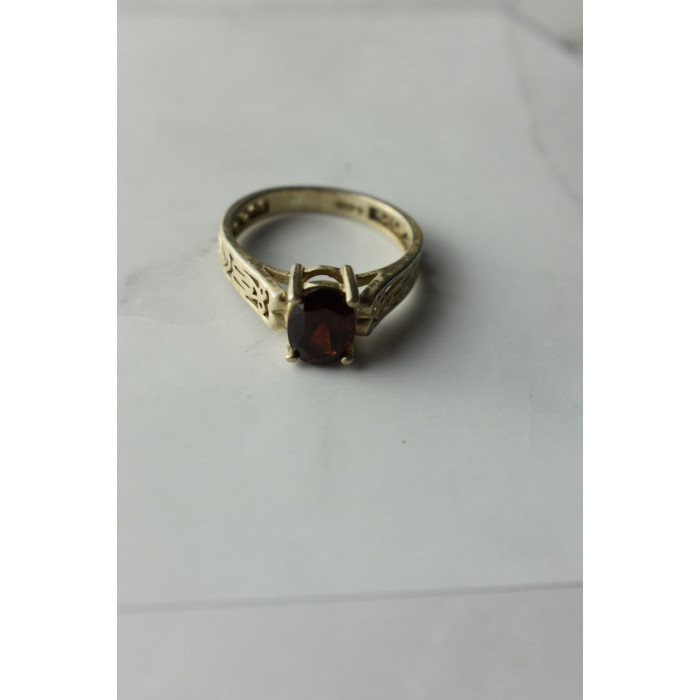 Sky Jewelry Винтажное Серебряное кольцо с камнем Спессартин