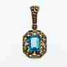 Sky Jewelry Серебряный кулон с топазом