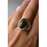 Sky Jewelry Серебряное кольцо с камнем Тигровый Глаз 925 проба *Унисекс