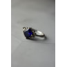 Sky Jewelry Серебряное кольцо 925 проба с Сапфиром  *Ажур*