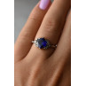 Sky Jewelry Серебряное кольцо 925 проба с Сапфиром  *Ажур*