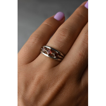 Sky Jewelry Серебряное кольцо 925 проба с Гранатом * 3 Граната*