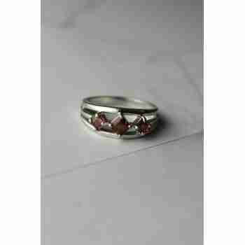 Sky Jewelry Серебряное кольцо 925 проба с Гранатом * 3 Граната*