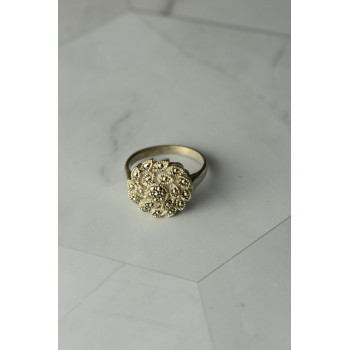 Sky Jewelry Серебряное кольцо с Марказитами  925 проба * Цветок