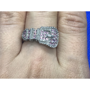 Sky Jewelry Серебряное кольцо с розовым кварцем