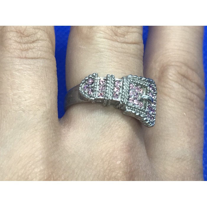 Sky Jewelry Серебряное кольцо с розовым кварцем