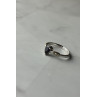 Sky Jewelry Серебряное кольцо 925 проба с Сапфиром и бесцветным Топазом