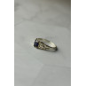 Sky Jewelry Серебряное кольцо 925 проба с насыщенно темно-синим Сапфиром