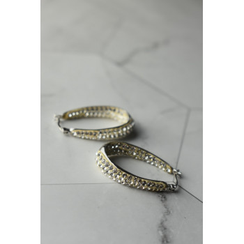 Sky Jewelry Серебряные серьги 925 проба  с фианитами  *Блеск Капли